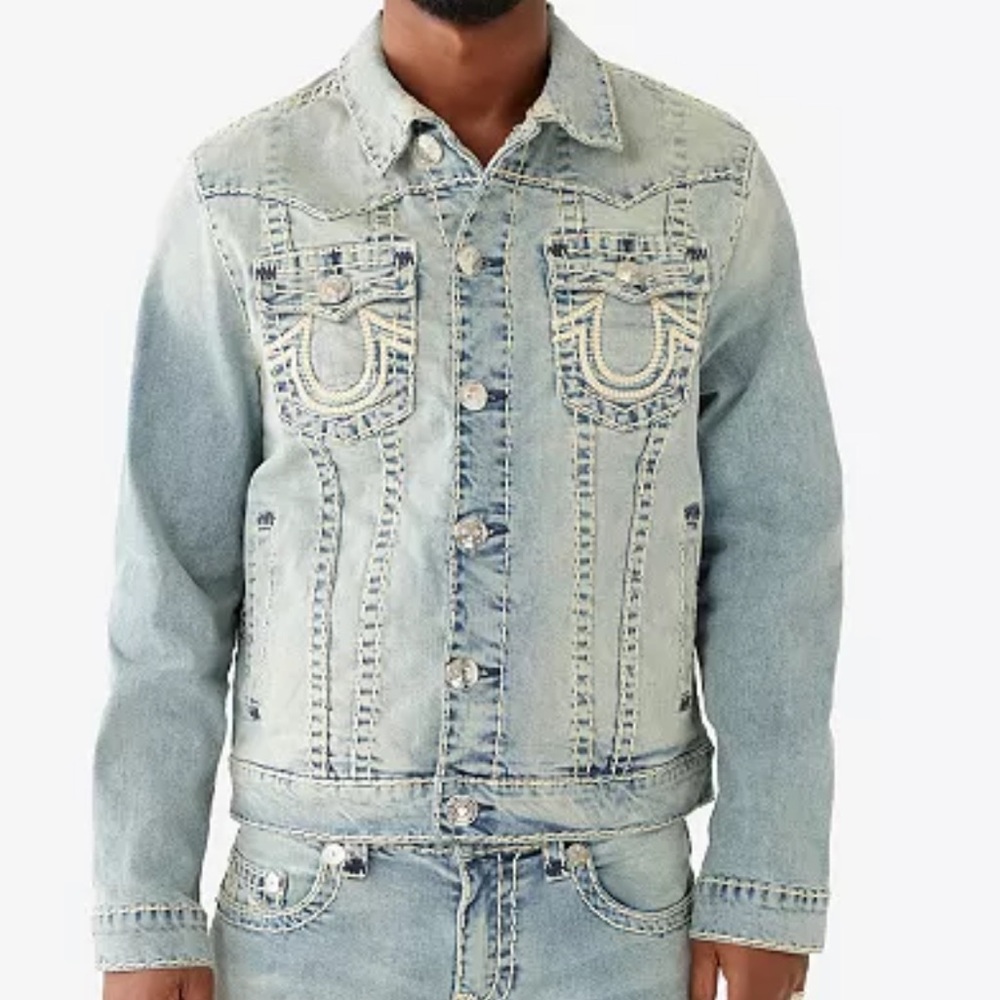 True Religion Light Blue Denim Jacket